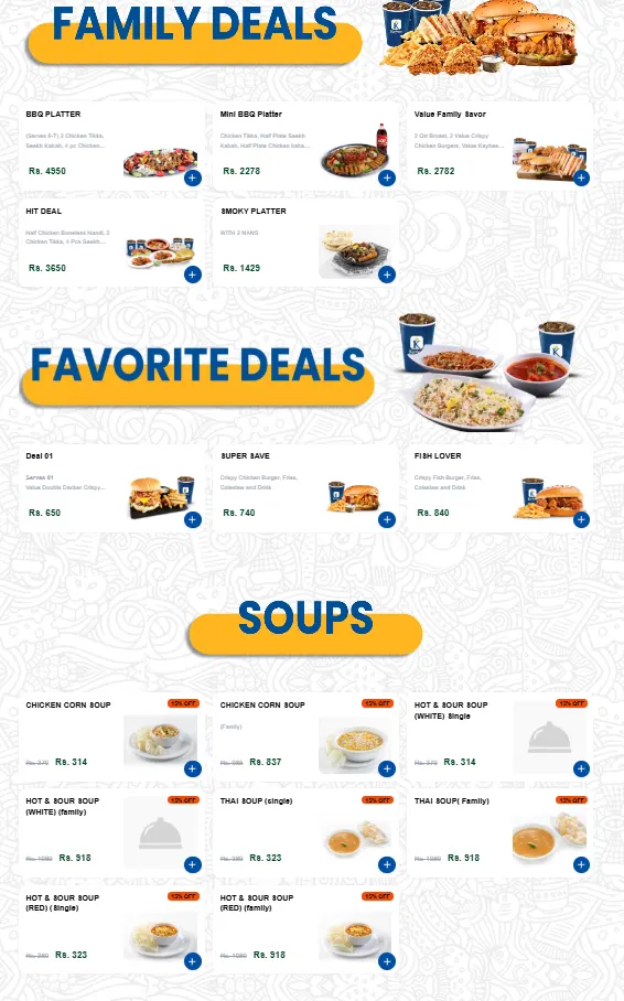 Kaybees Badar Commercial menu, page 4