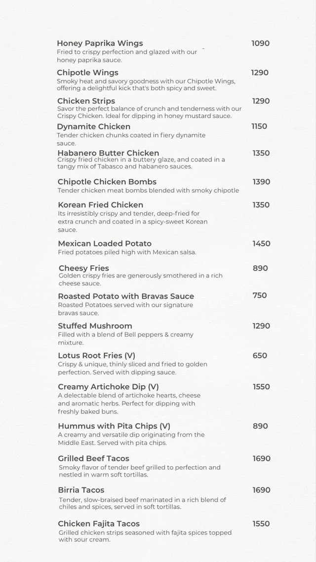 Klay menu, page 2