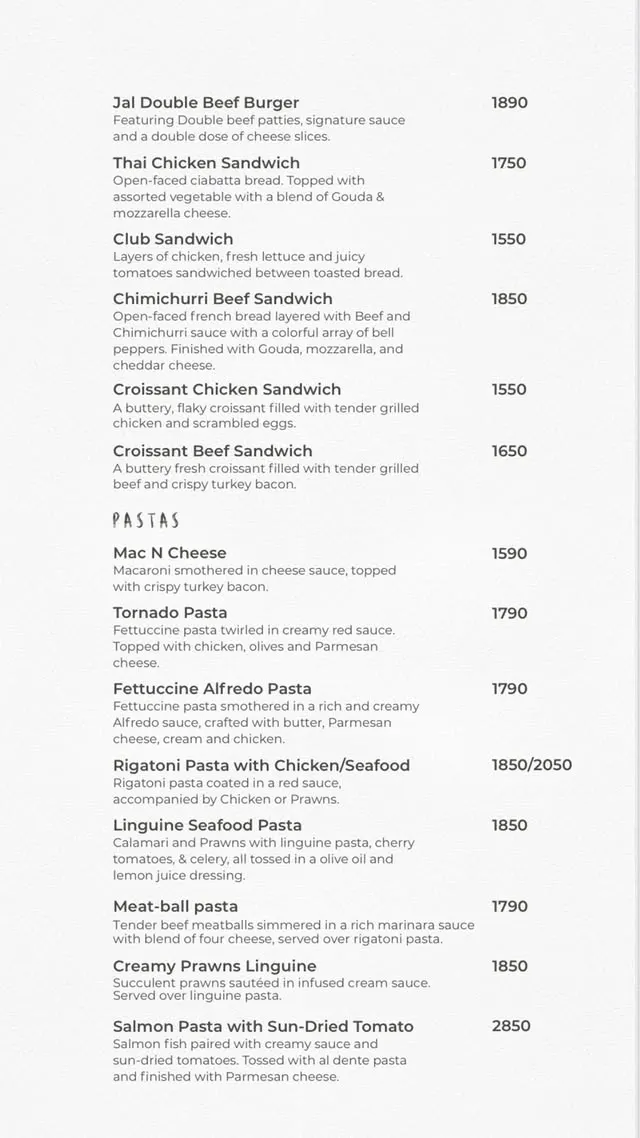 Klay menu, page 4