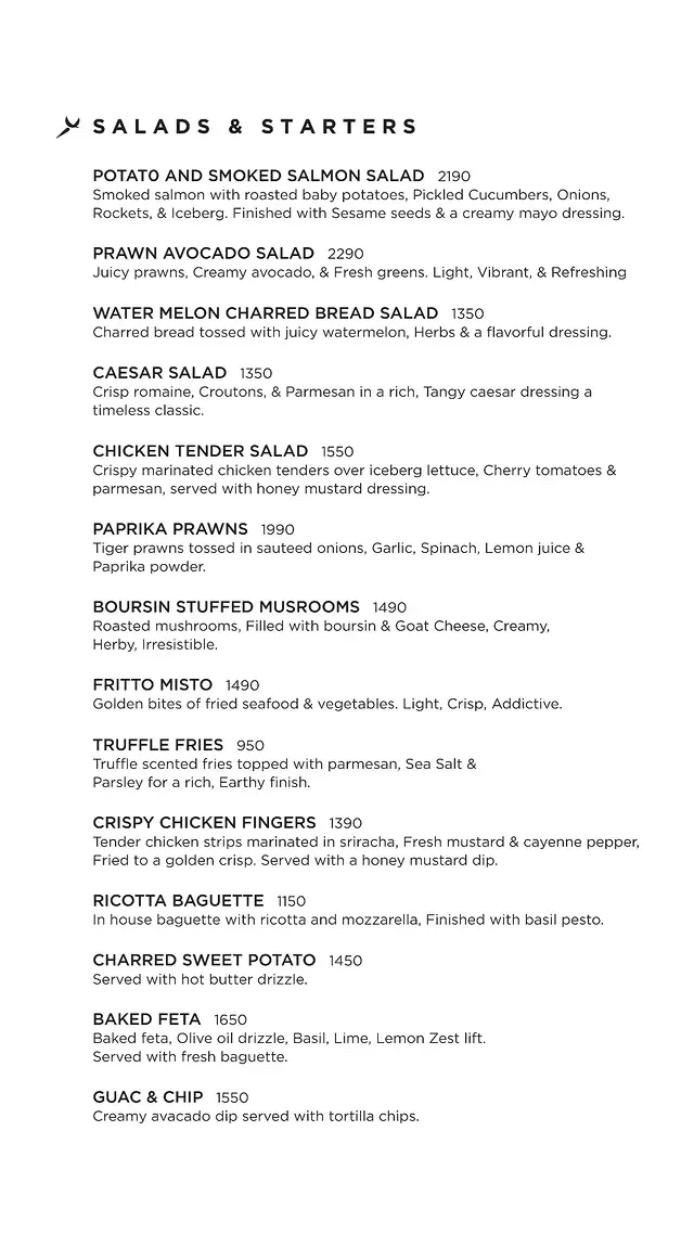 Ktore menu, page 1