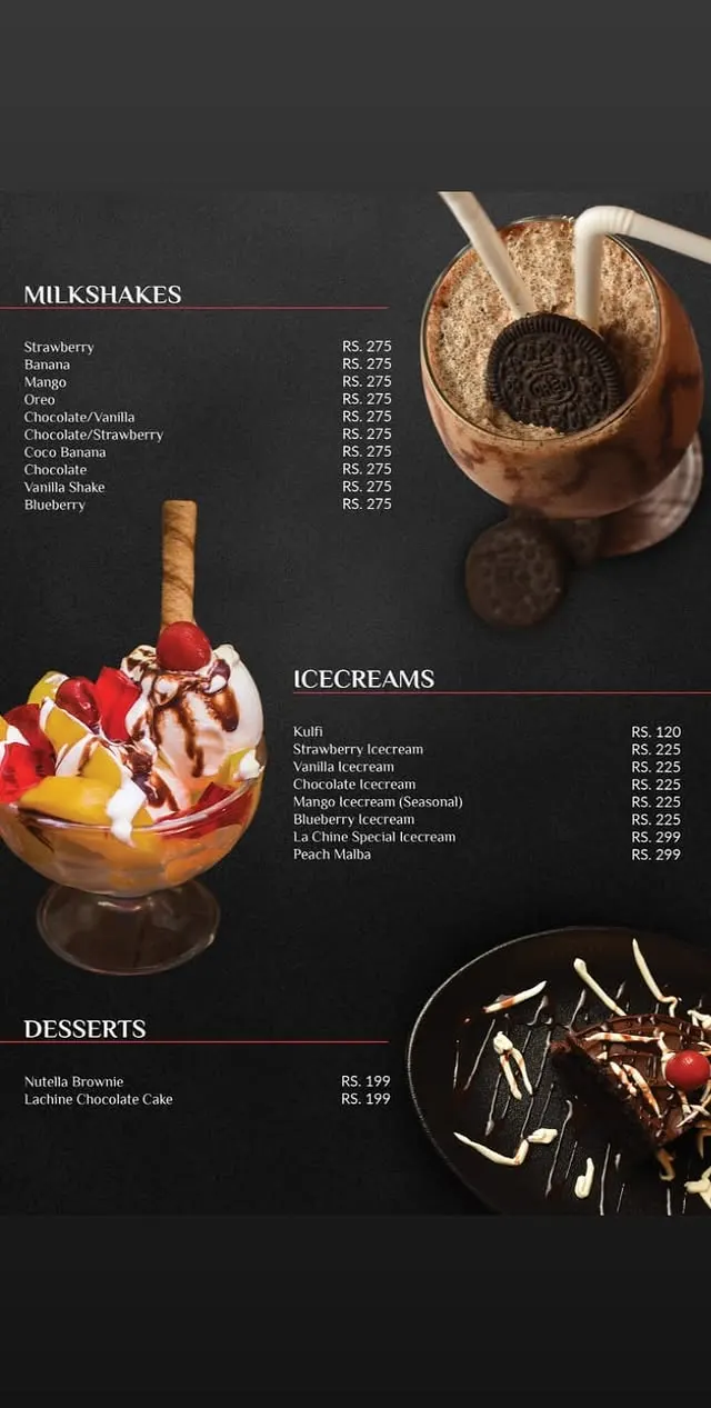 La Chine menu, page 5