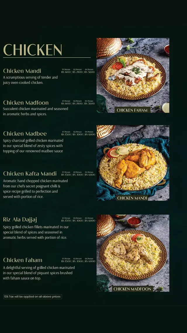 Mandi House menu, page 2