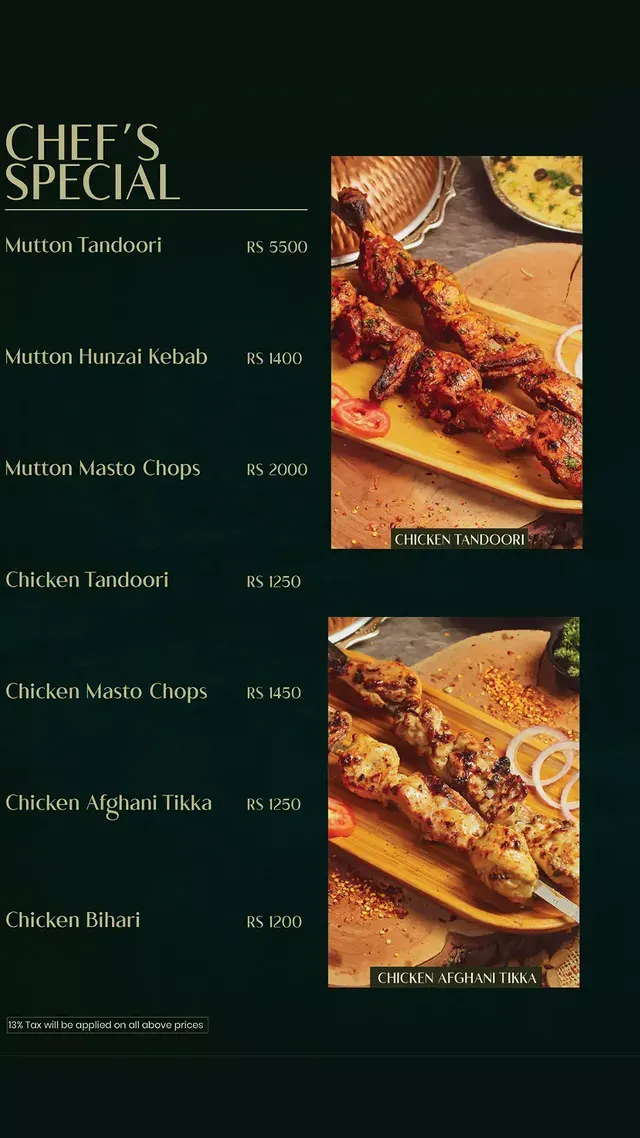 Mandi House menu, page 4