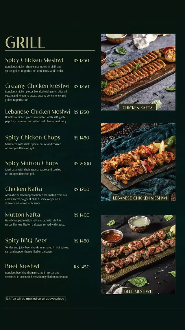 Mandi House menu, page 5