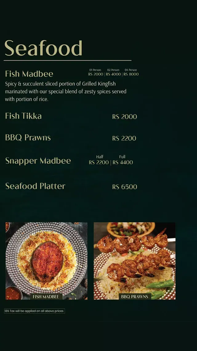 Mandi House menu, page 7