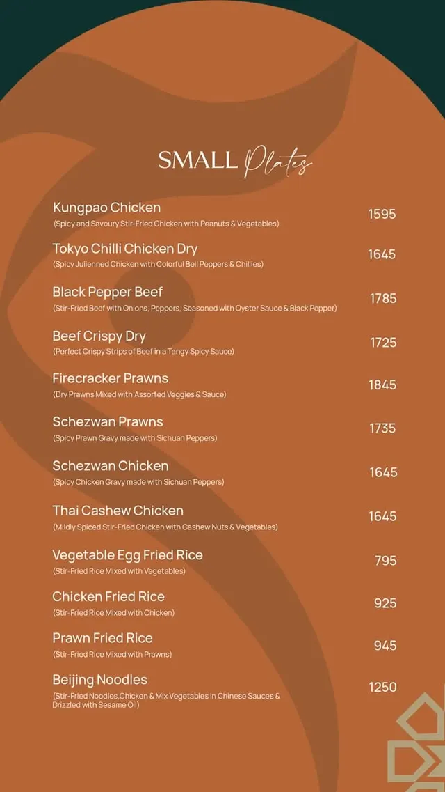 Mizaaj Restaurant menu, page 4