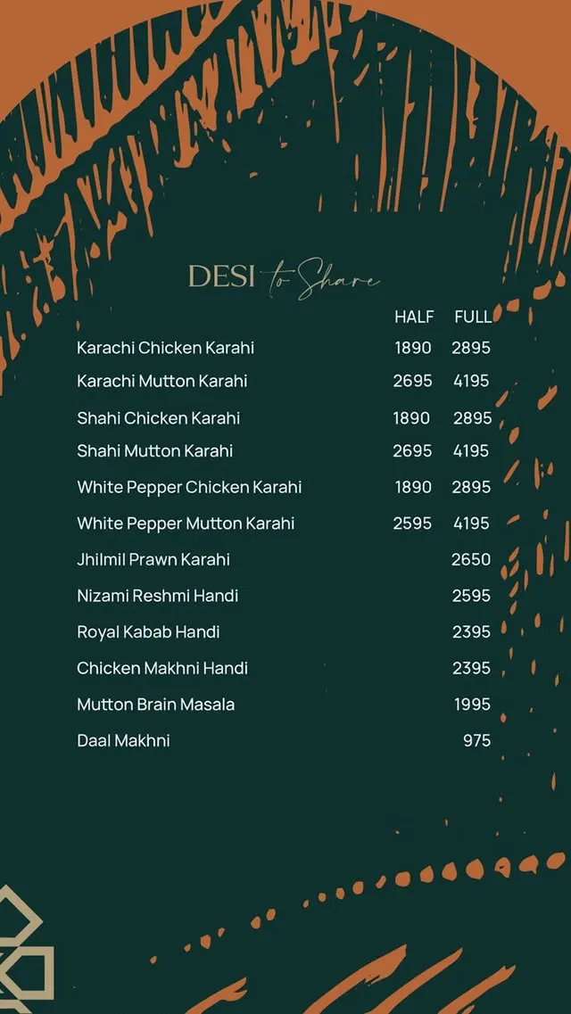 Mizaaj Restaurant menu, page 6