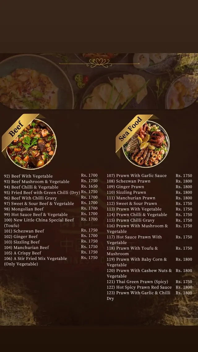 New Little China Restaurant menu, page 4