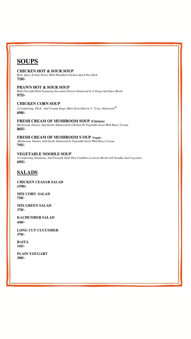 Pranzo menu, page 1