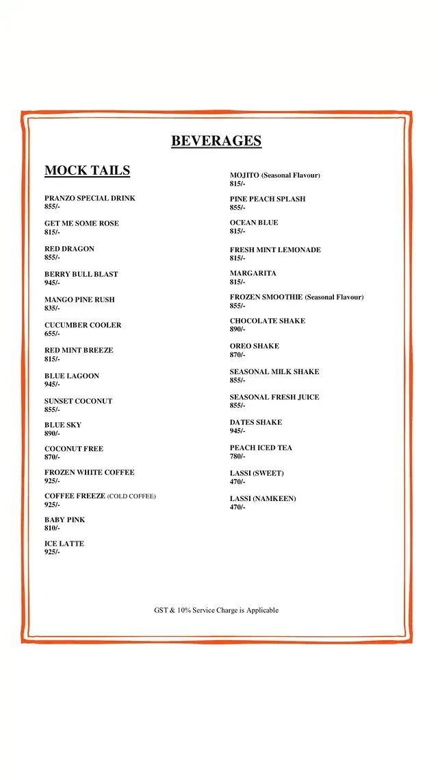 Pranzo menu, page 8
