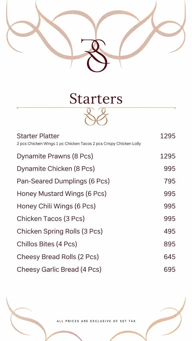 Real Spice - Tariq Road menu, page 1
