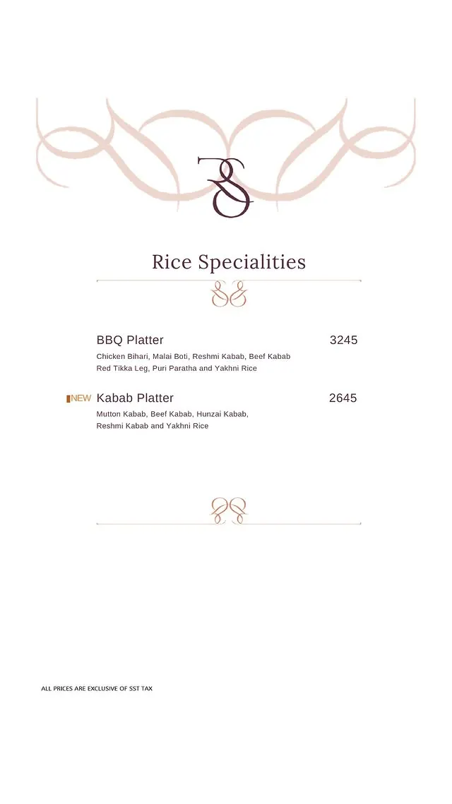 Real Spice - Tariq Road menu, page 9