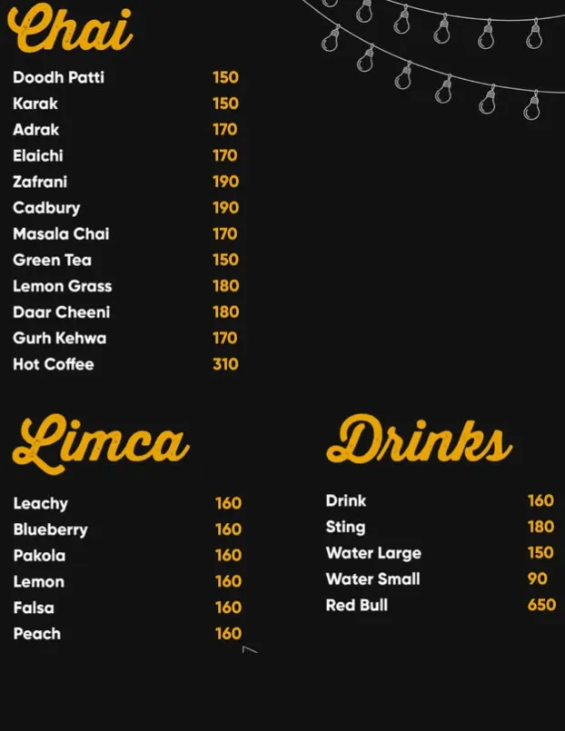 Roof Yard menu, page 10