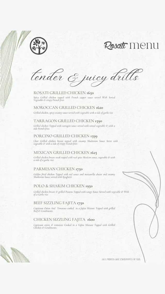 Rosati Bistro menu, page 4