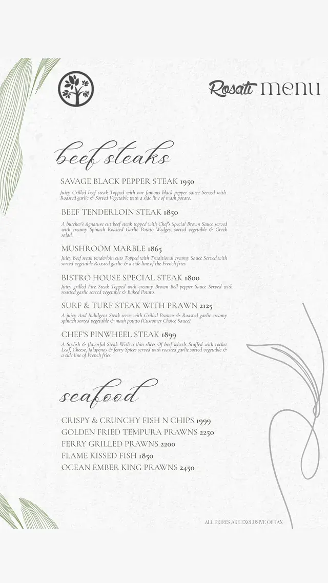 Rosati Bistro menu, page 5