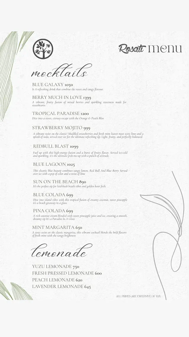 Rosati Bistro menu, page 8