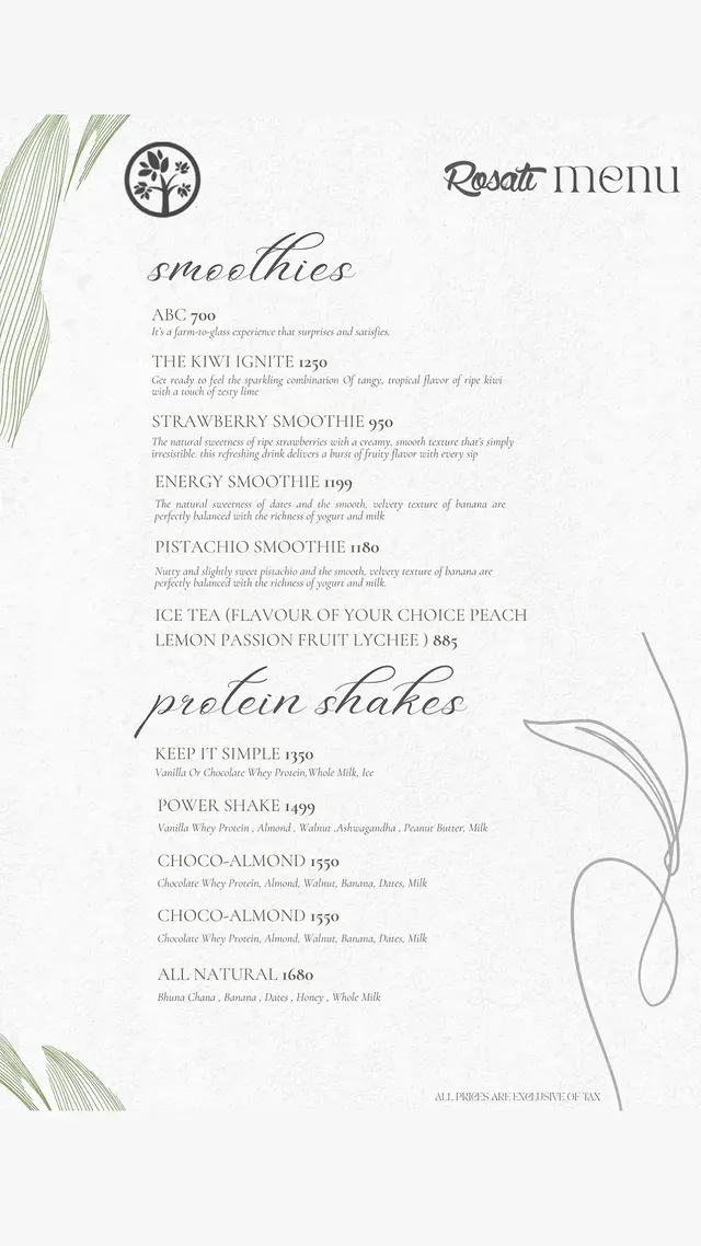 Rosati Bistro menu, page 9