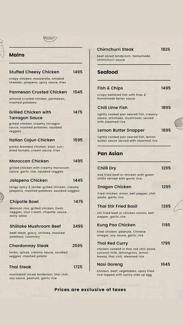 SOBREMESA menu, page 3