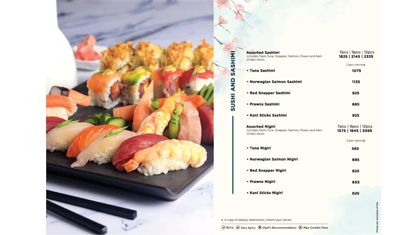 TAO - Pan Asian menu, page 2