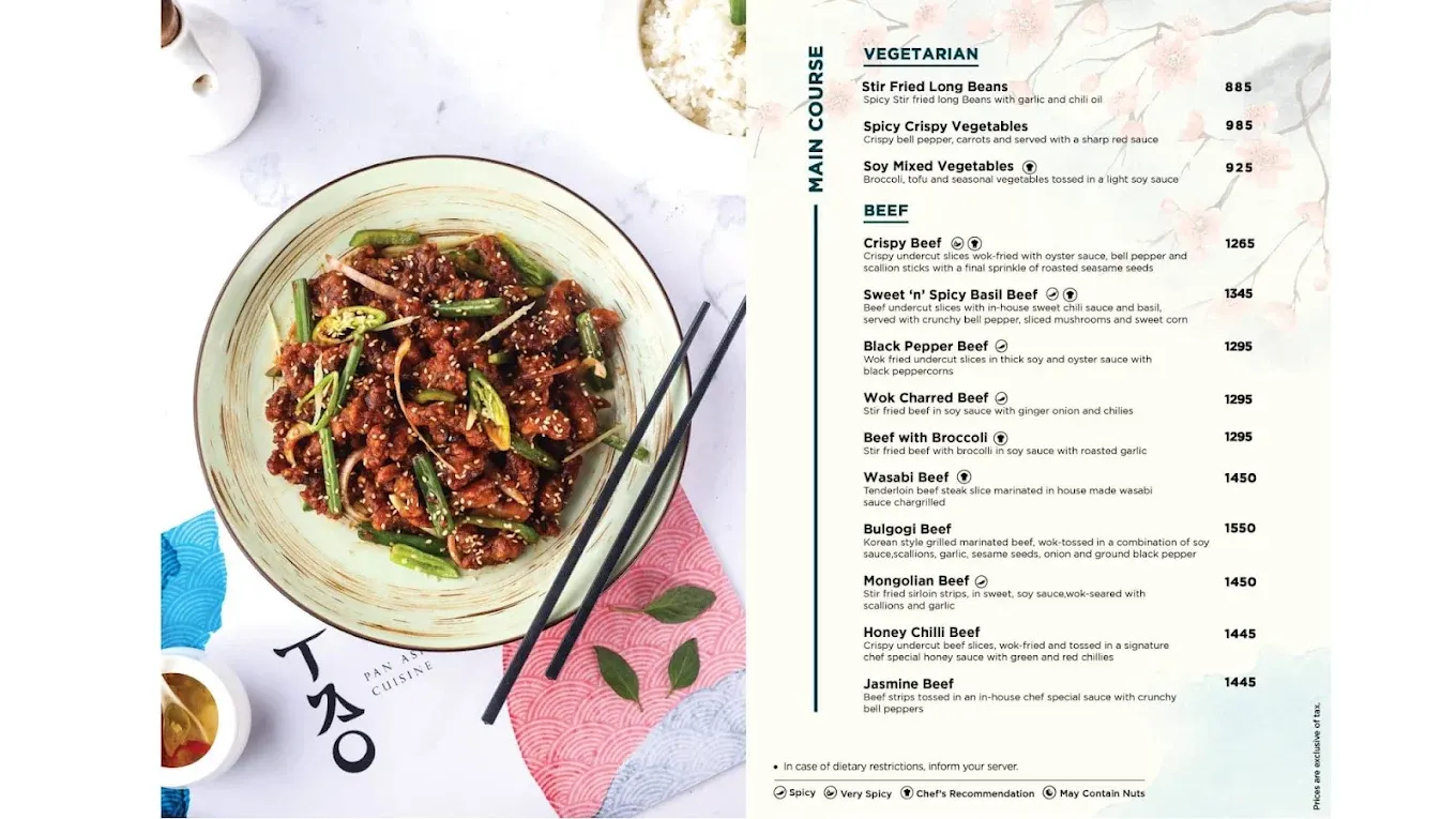 TAO - Pan Asian menu, page 5