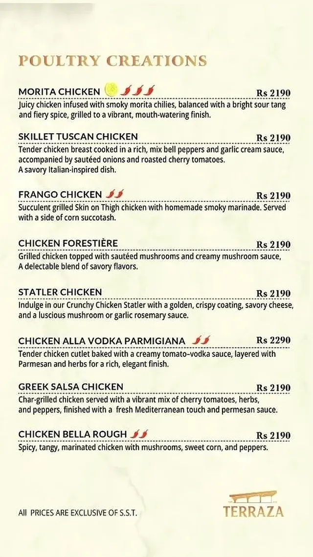 terraza menu, page 4