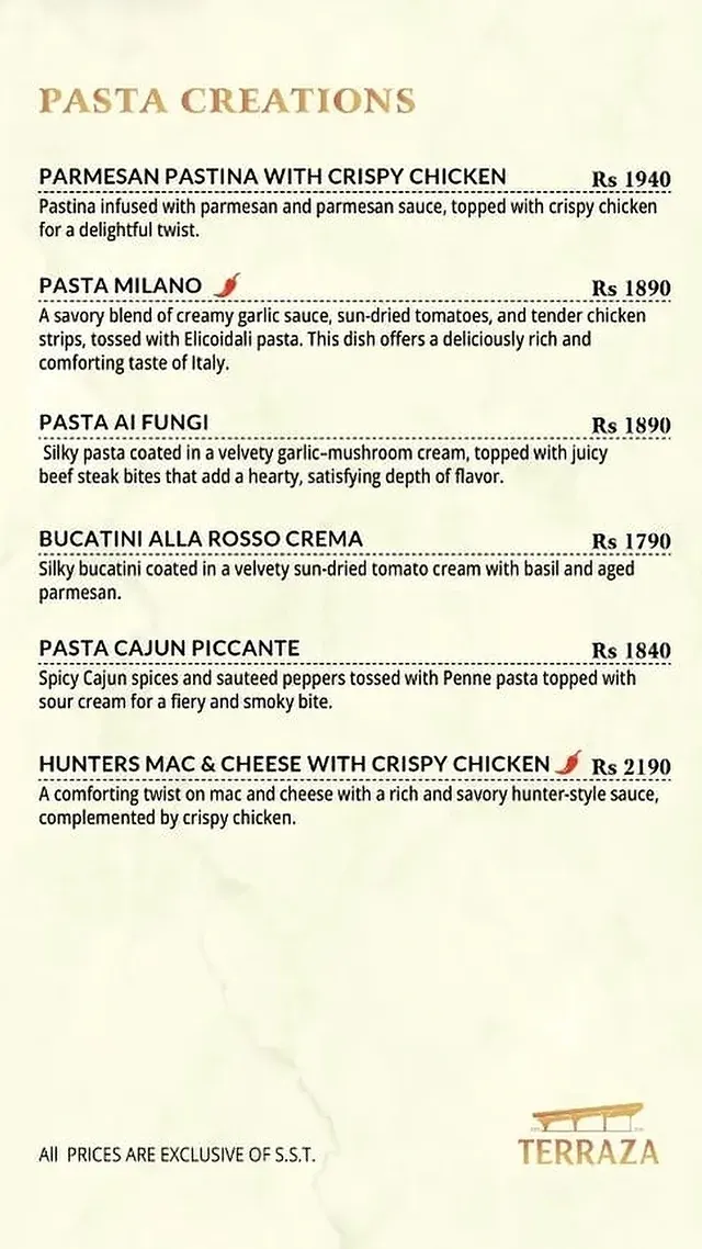 terraza menu, page 5