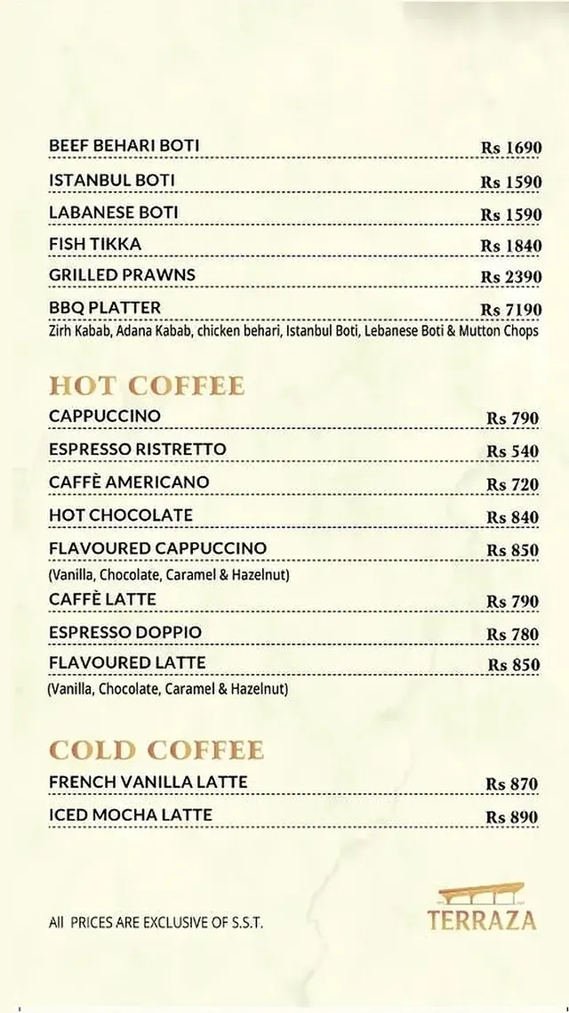 terraza menu, page 9