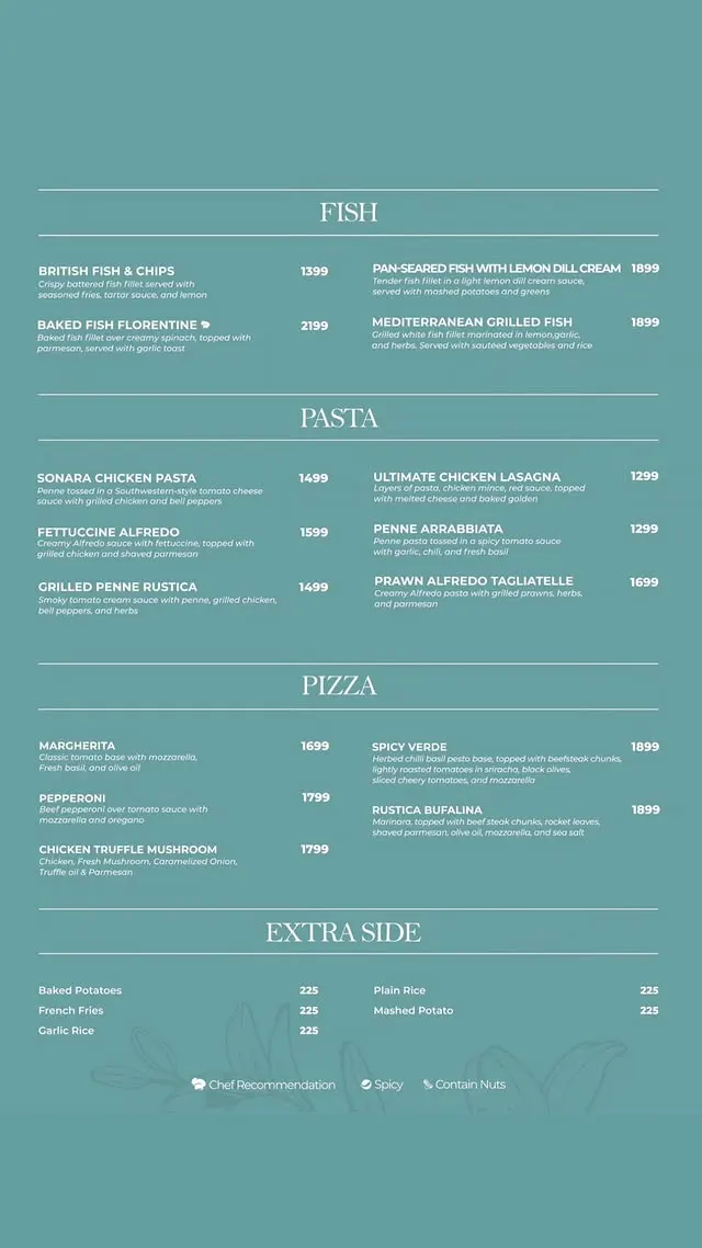 Vintage Cafe menu, page 4