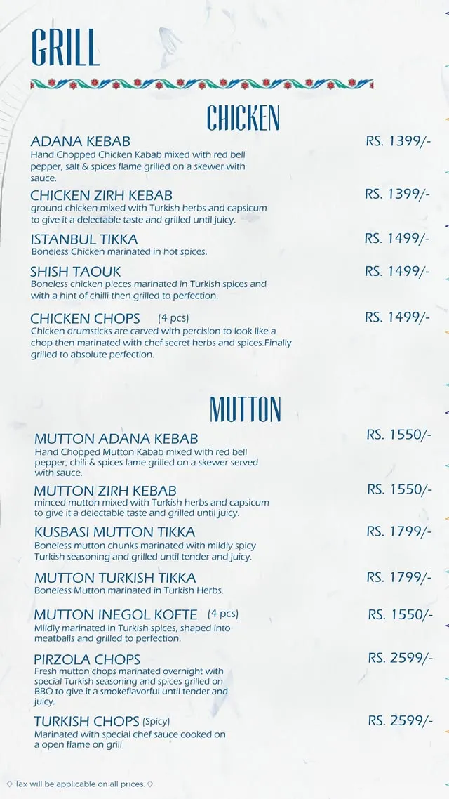 Zeytin menu, page 10