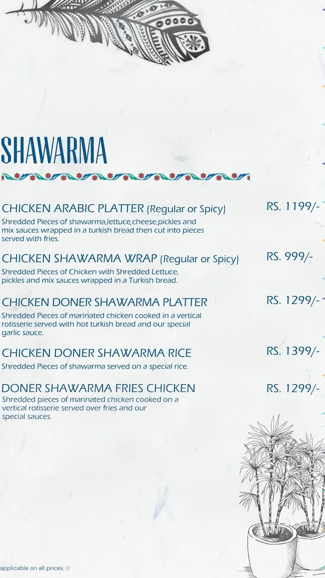 Zeytin menu, page 4