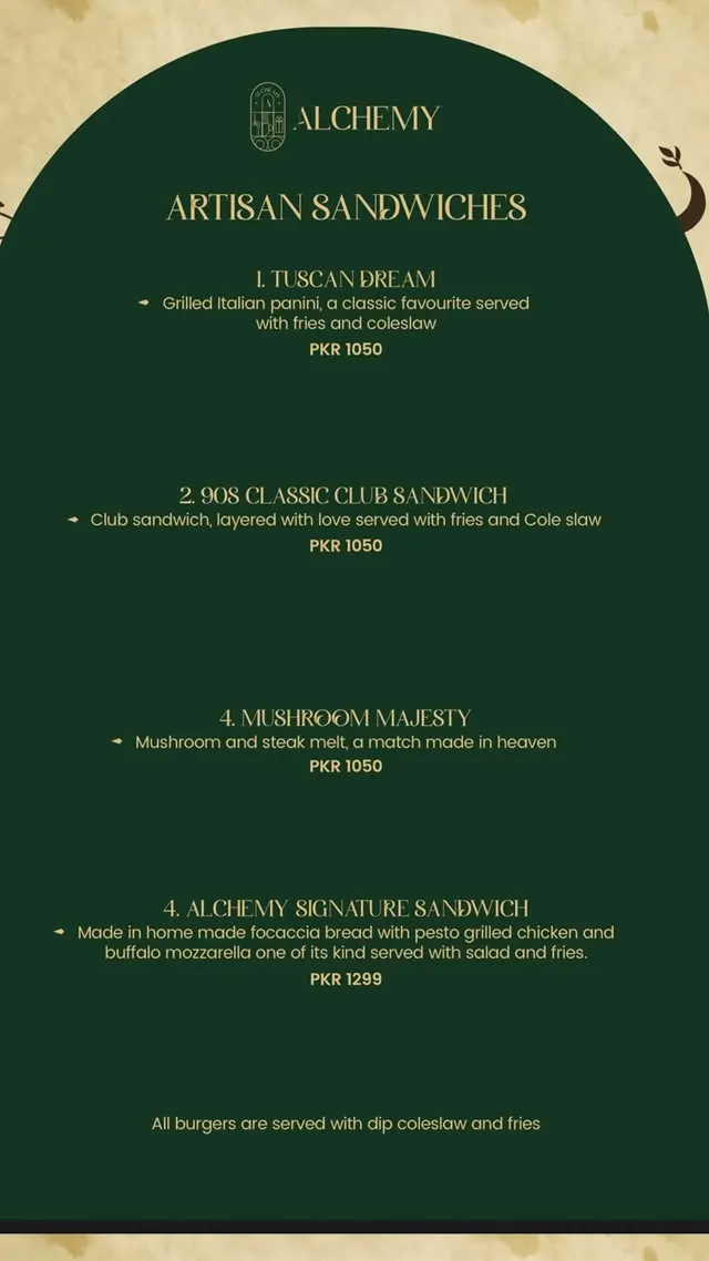 Alchemy menu, page 8