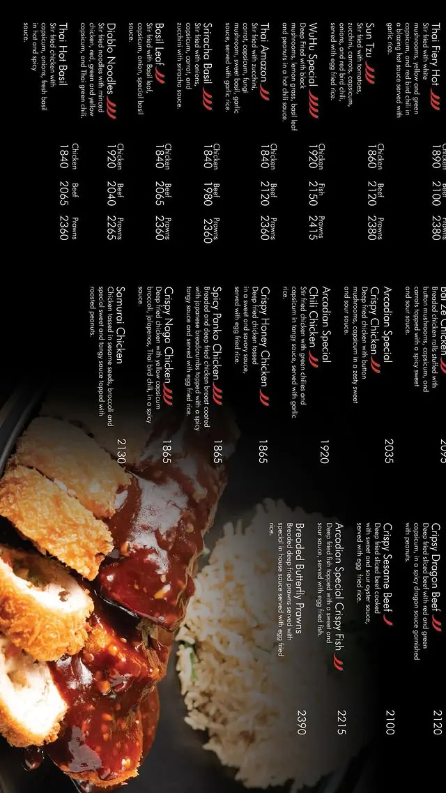 Arcadian Cafe Raya menu, page 10