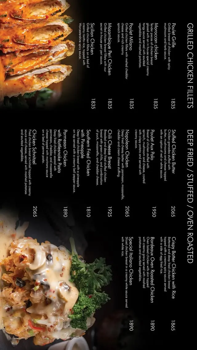 Arcadian Cafe Raya menu, page 5