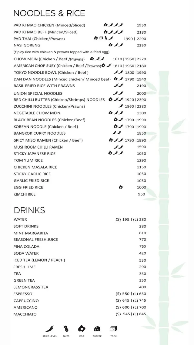 Bamboo Union DHA Phase 5 menu, page 5