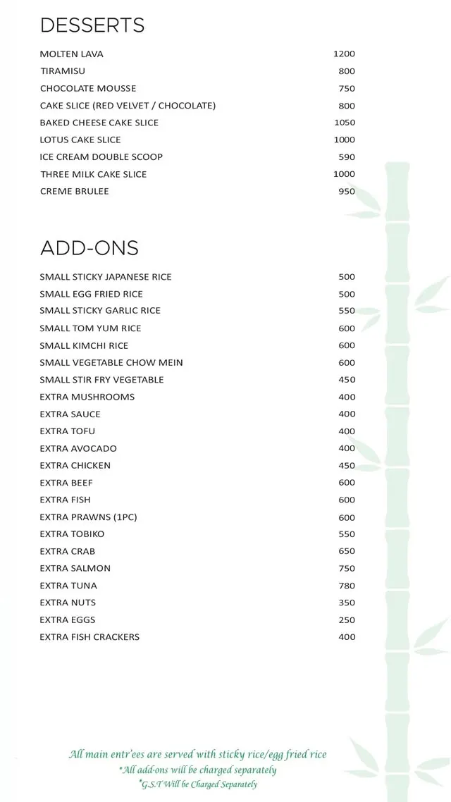 Bamboo Union DHA Phase 5 menu, page 6