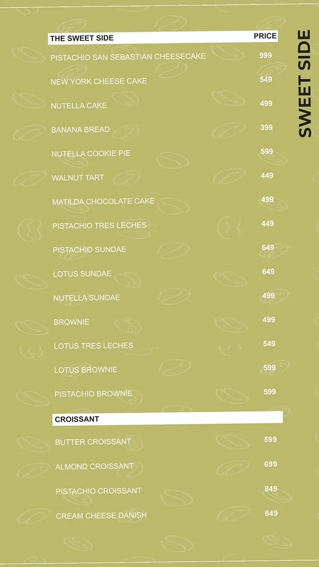 Baraza Coffee menu, page 2