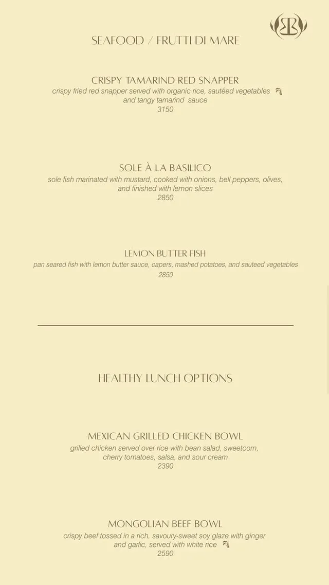 Basilico by Sara menu, page 5