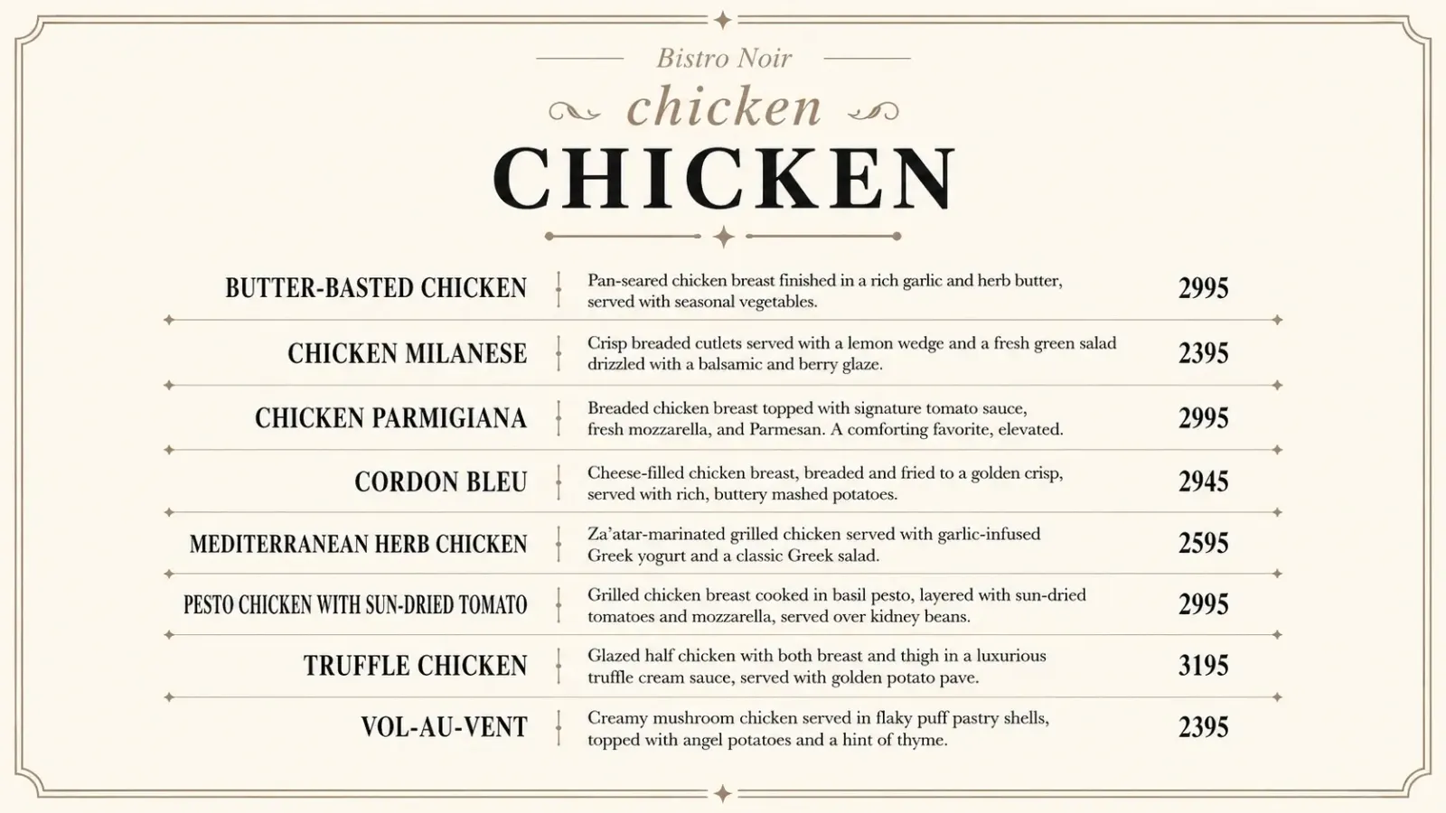 Bistro Noir Lahore menu, page 5