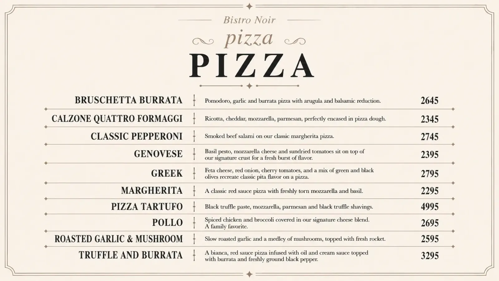 Bistro Noir Lahore menu, page 6