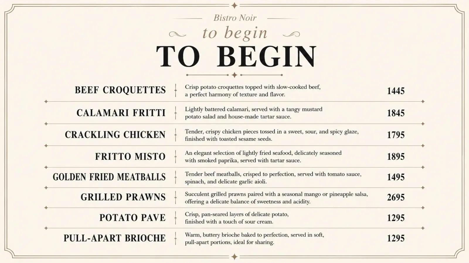 Bistro Noir Lahore menu, page 9