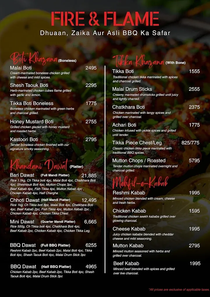 Boss Signature Dining menu, page 5