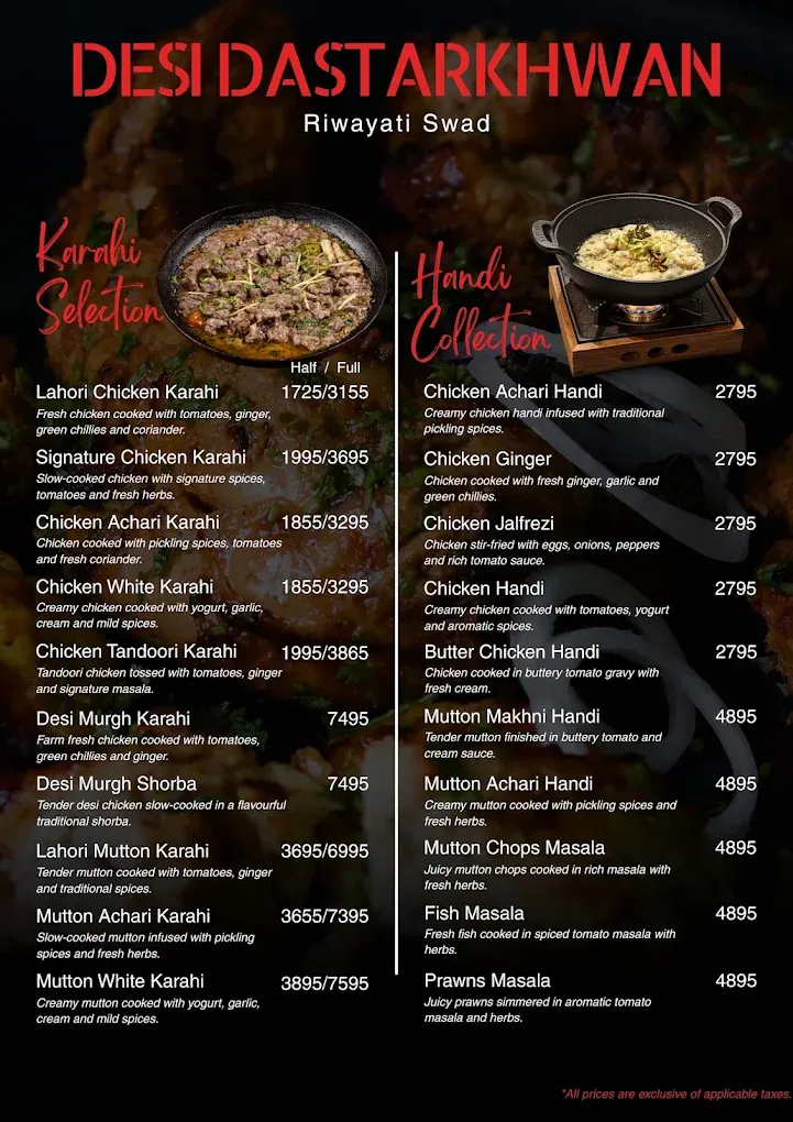 Boss Signature Dining menu, page 6