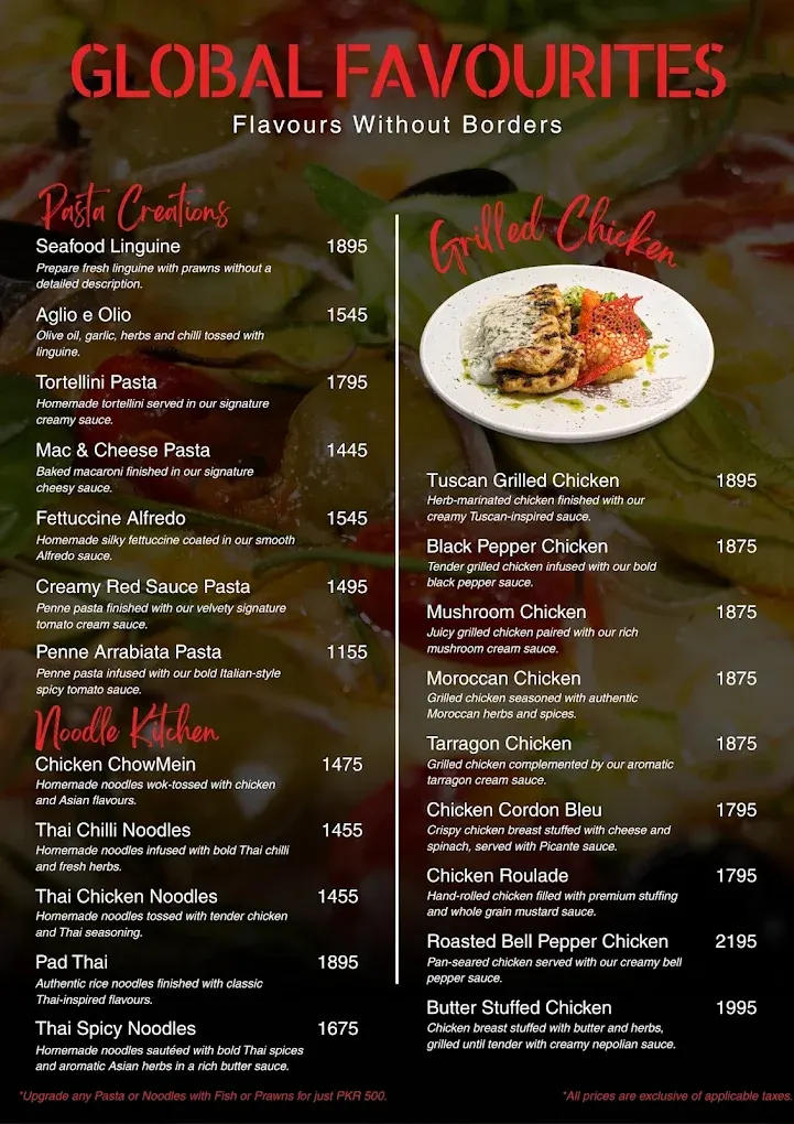 Boss Signature Dining menu, page 7