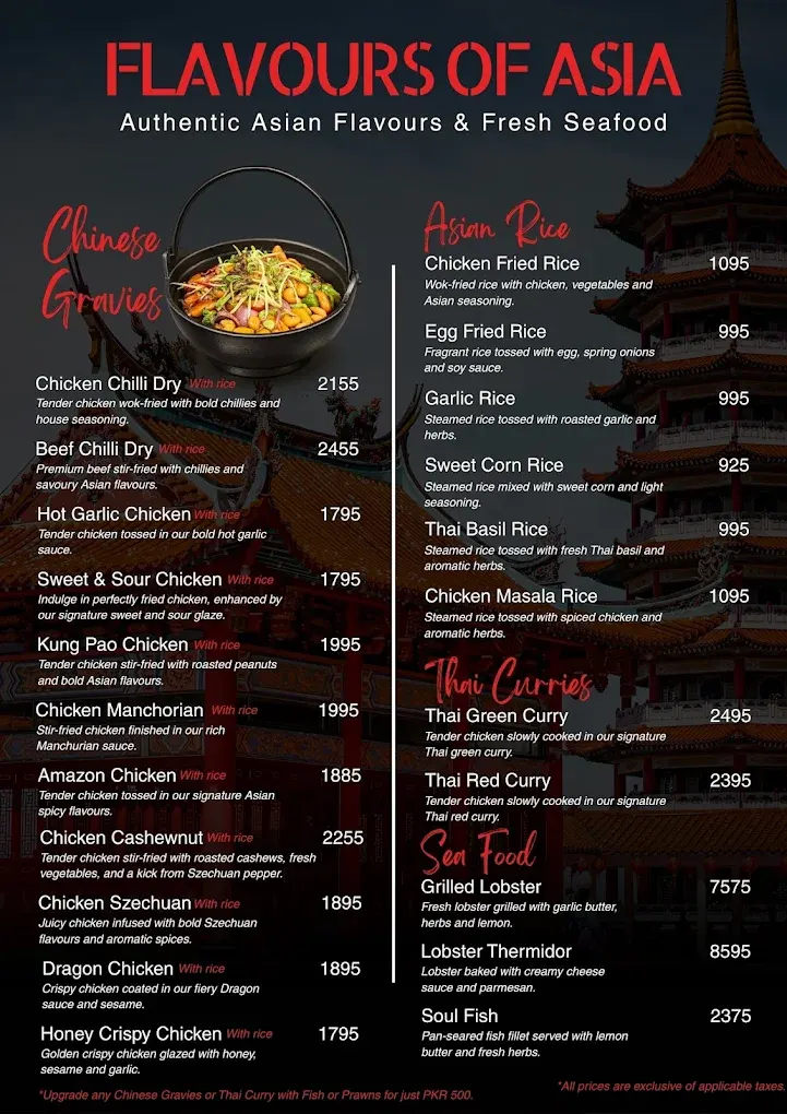 Boss Signature Dining menu, page 8