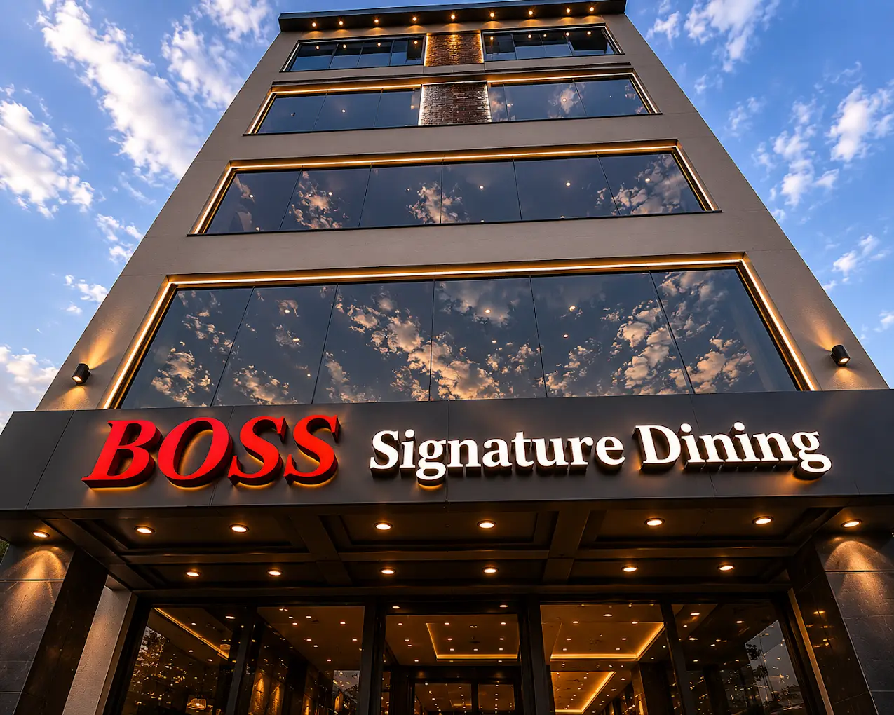 Boss Signature Dining, Bahria Town, from outside