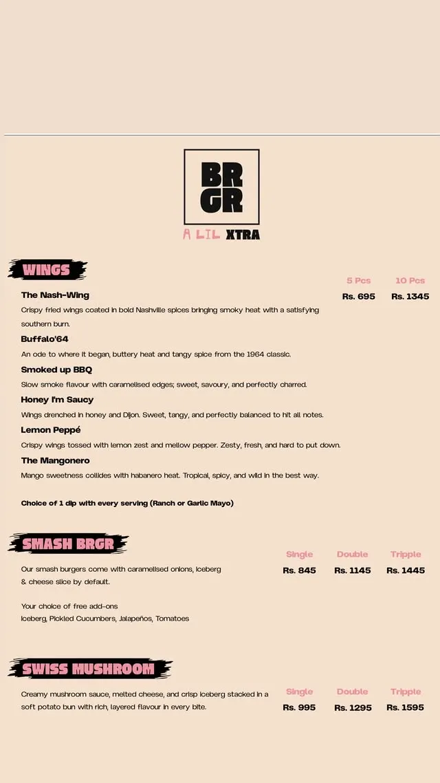 BRGR Askari 10 menu, page 2
