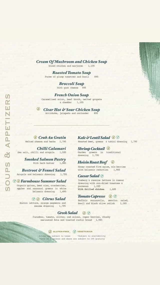 Cafe Aylanto DHA Phase 3 menu, page 1