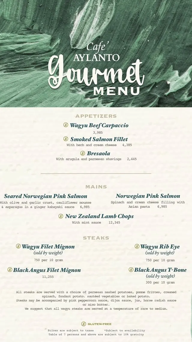 Cafe Aylanto DHA Phase 3 menu, page 9