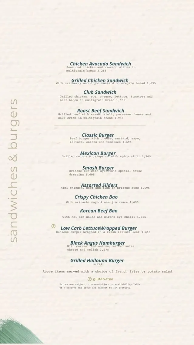 Cafe Aylanto Raya menu, page 7