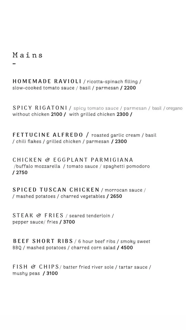 Cafe Brie menu, page 2